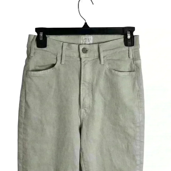 Mother The Hustle Ankle Fray in Play Date Size 26 Laurel Green - Picture 3 of 11